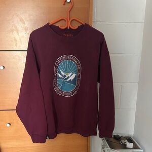 Maroon Graphic Sweatshirt